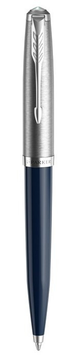 Шариковая ручка Parker 51 CORE MIDNIGHT BLUE CT, стержень: M, цвет чернил: black, в подарочной упаковке.