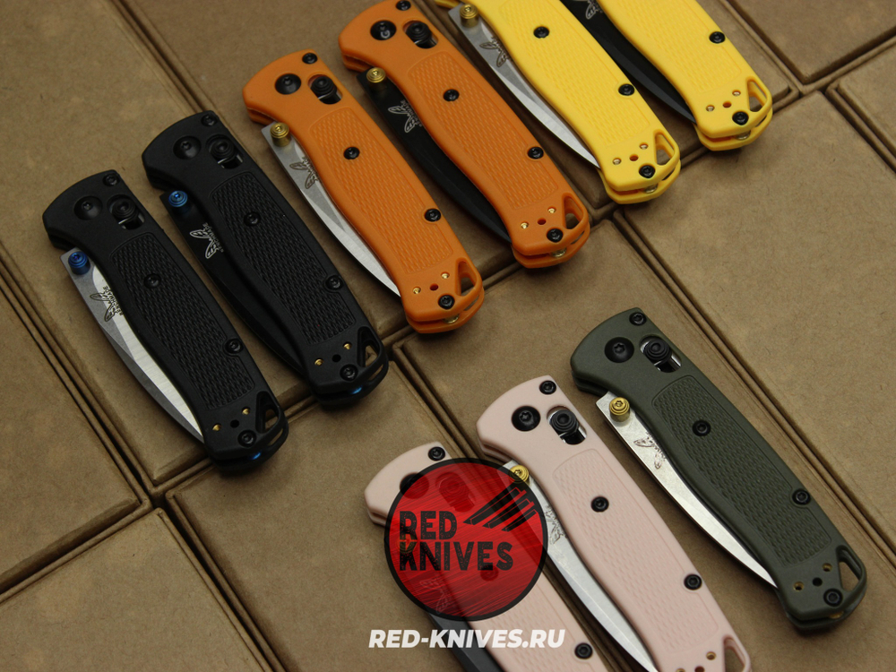 Нож Benchmade 533 Bugout Mini - оранж нейлон, клинок черный RK/Н25