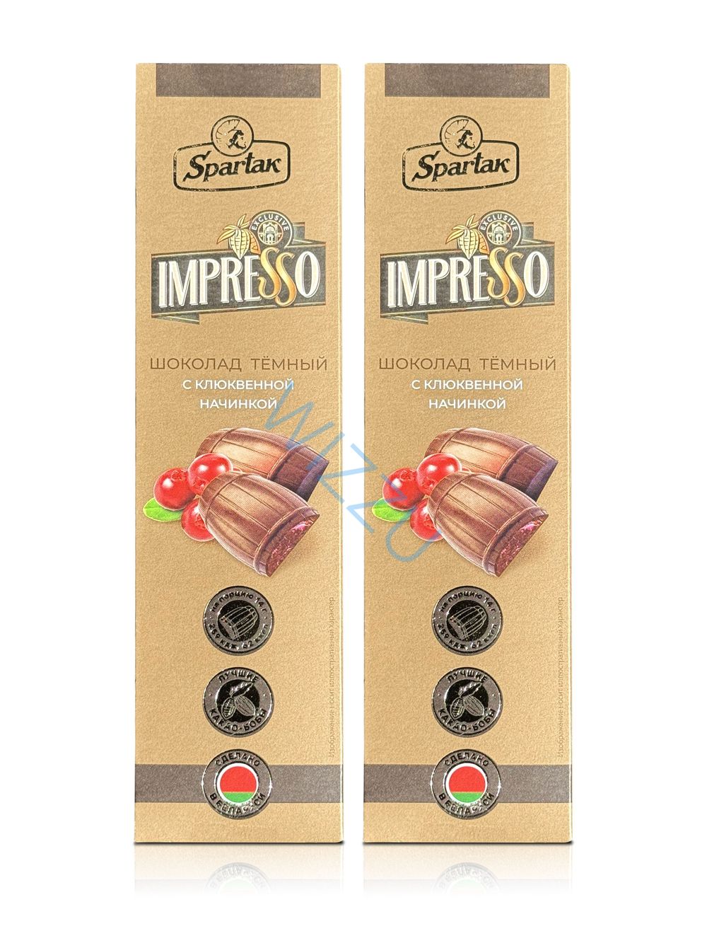 ВЛ0385 Шоколад "Impresso" c клюквенной начинкой 70,5гр*24шт