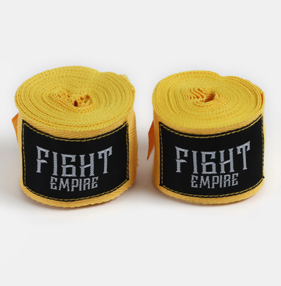 Бинты боксёрские FIGHT EMPIRE, 3 м, эластичные, жёлтые
