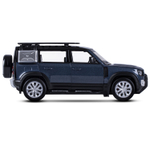 Модель 1:32 Land Rover Defender 110, синий, откр.4 двери, капот, багажник, свет, звук,