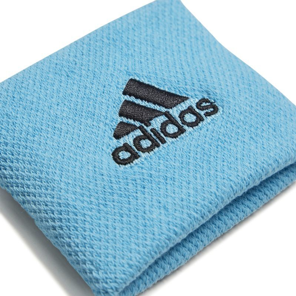 Напульсник теннисный Adidas Tennis Wristband Small (OSFM) - bright cyan/black