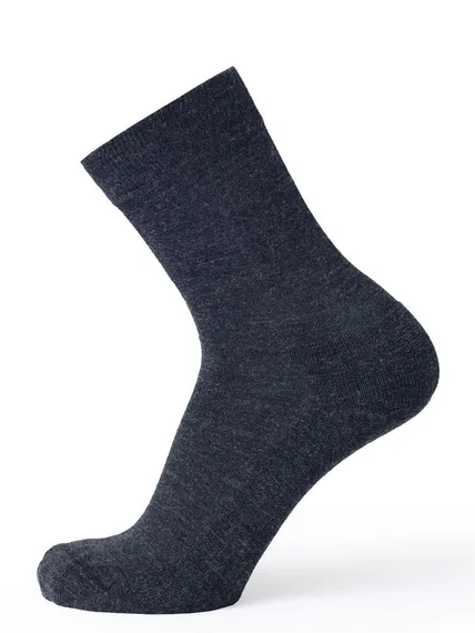 Термоноски женские Norveg Soft Merino Wool 9SMWWRU-041,тёмно-серый меланж