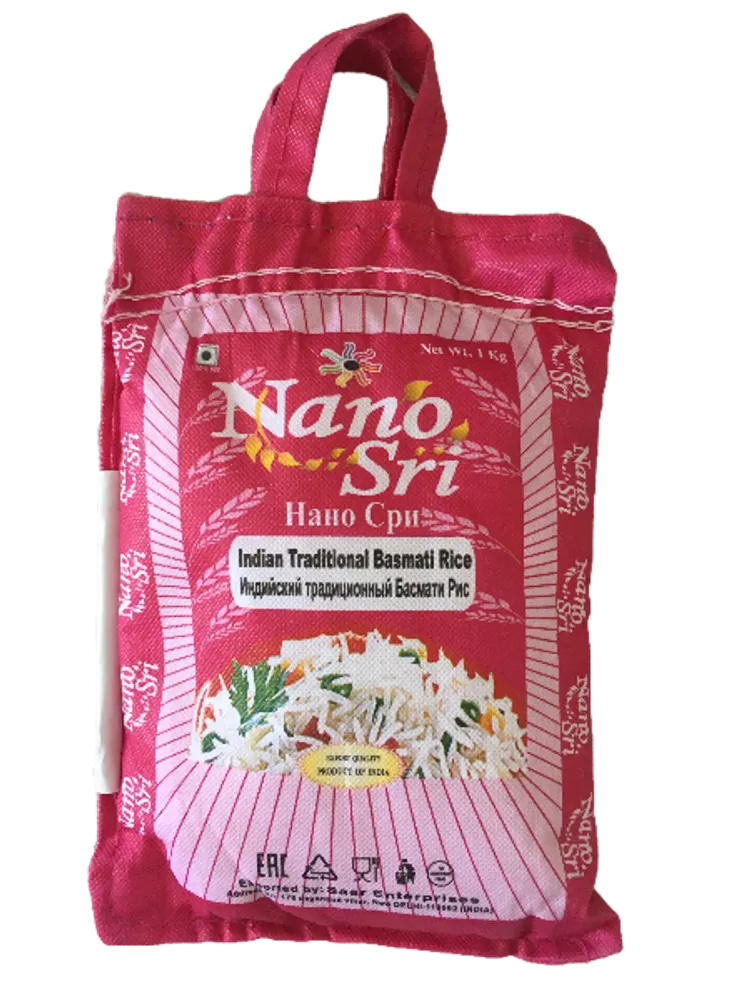 Рис Nano Sri Basmati индийский традиционный, 1кг