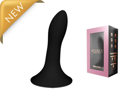 Небольшой дилдо на присоске с двойной плотностью Hitsens S05 Black Adrien Lastic