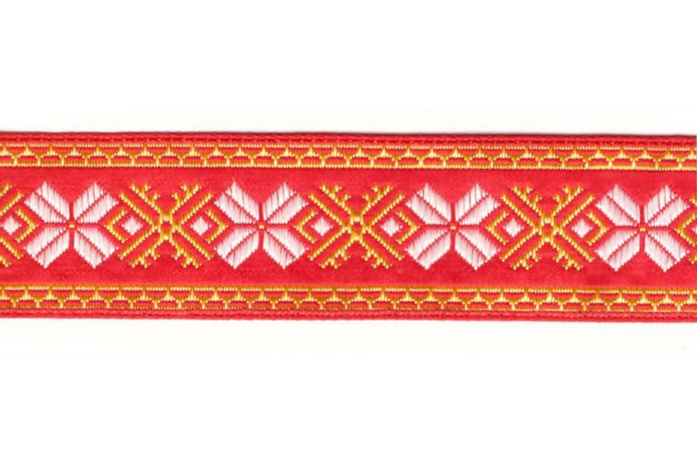 Тесьма жаккард, с1852, рис.9081, ш. 2,2 см
