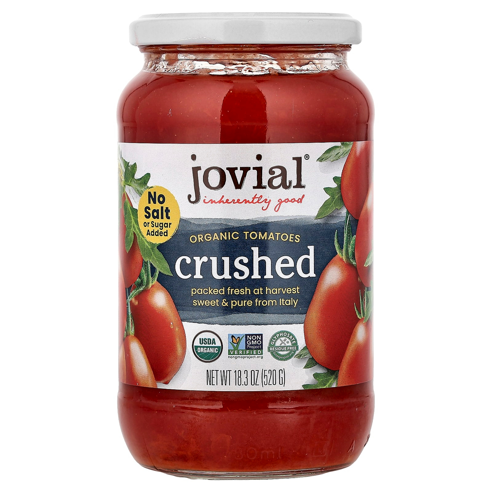 Jovial, органические томаты, измельченные, 520 г (18,3 унции)