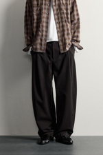 БРЮКИ BALLOON FIT С РЕМНЕМ И ЗАЩИПАМИ — ZARA