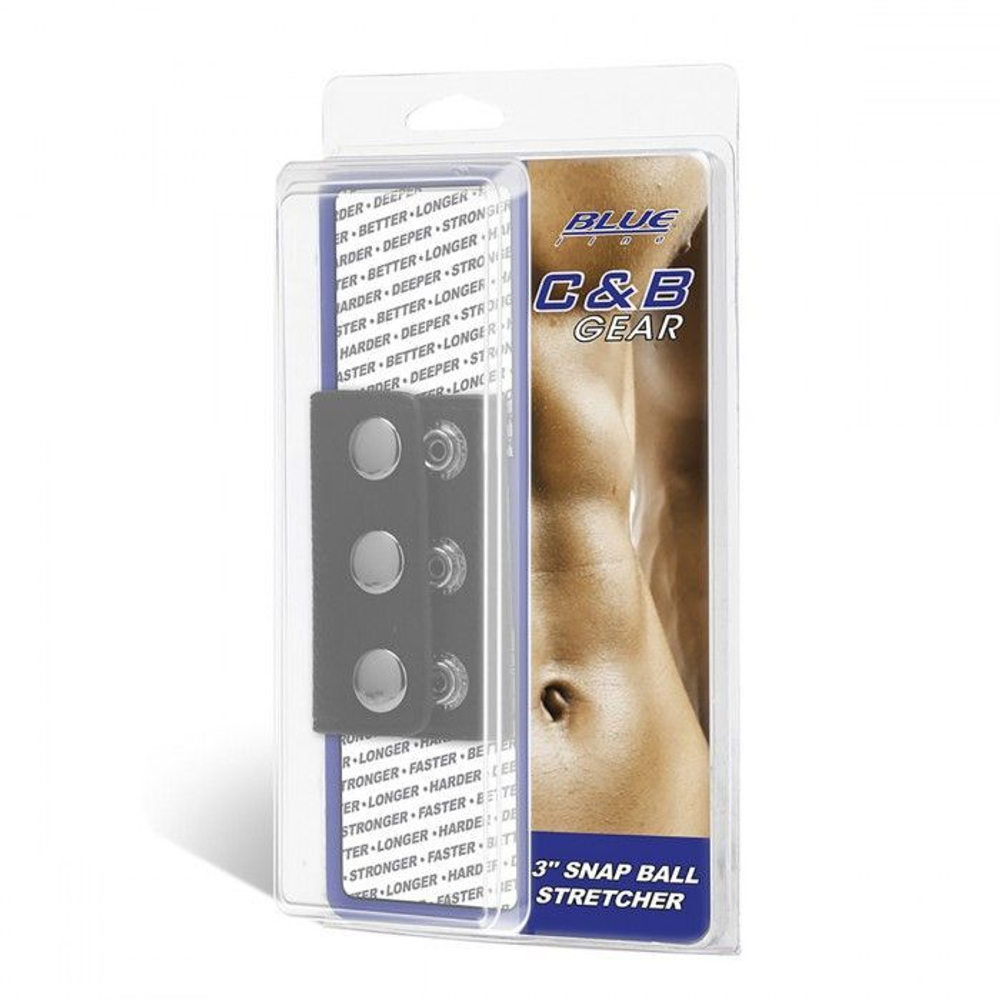 Чёрная утяжка на кнопках 100% PVC STRAP WITH METAL SNAP (Цвет: черный)