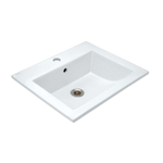 Jaquar, Раковина полувстраив. Kubix, 440х436, Белый KUS-WHT-35601