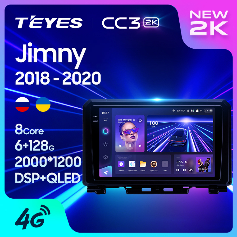 Teyes CC3 2K 9"для Suzuki Jimny 2018-2020