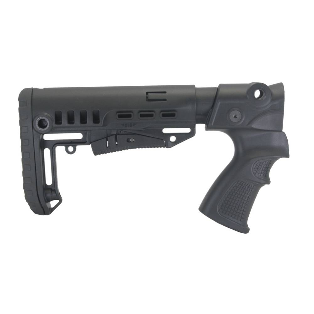 Телескопический приклад на МР-155, DLG Tactical. Черный
