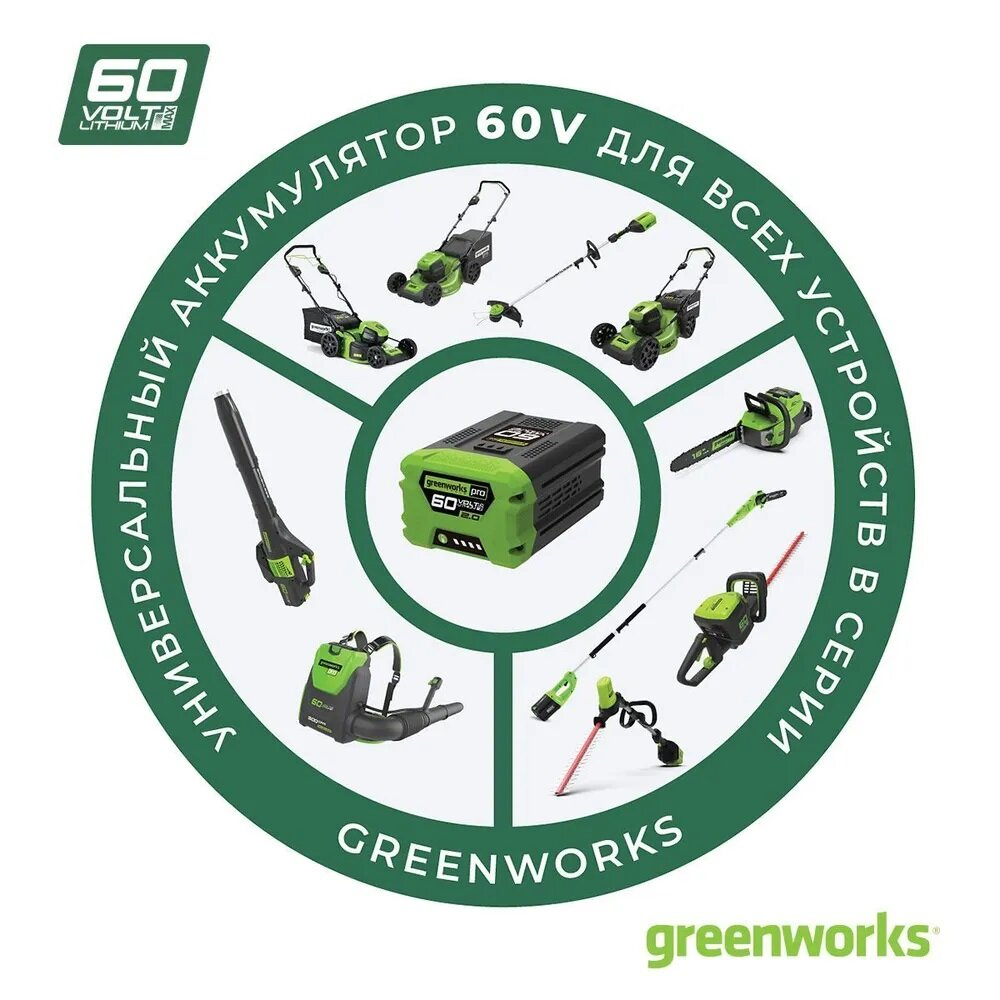Зарядное устройство Greenworks G60UC 2932007 60V 2А, арт. 2932007
