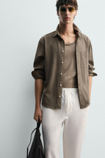 БРЮКИ СВОБОДНОГО КРОЯ ИЗ 100% ЛЬНА — ZARA · 5070/902