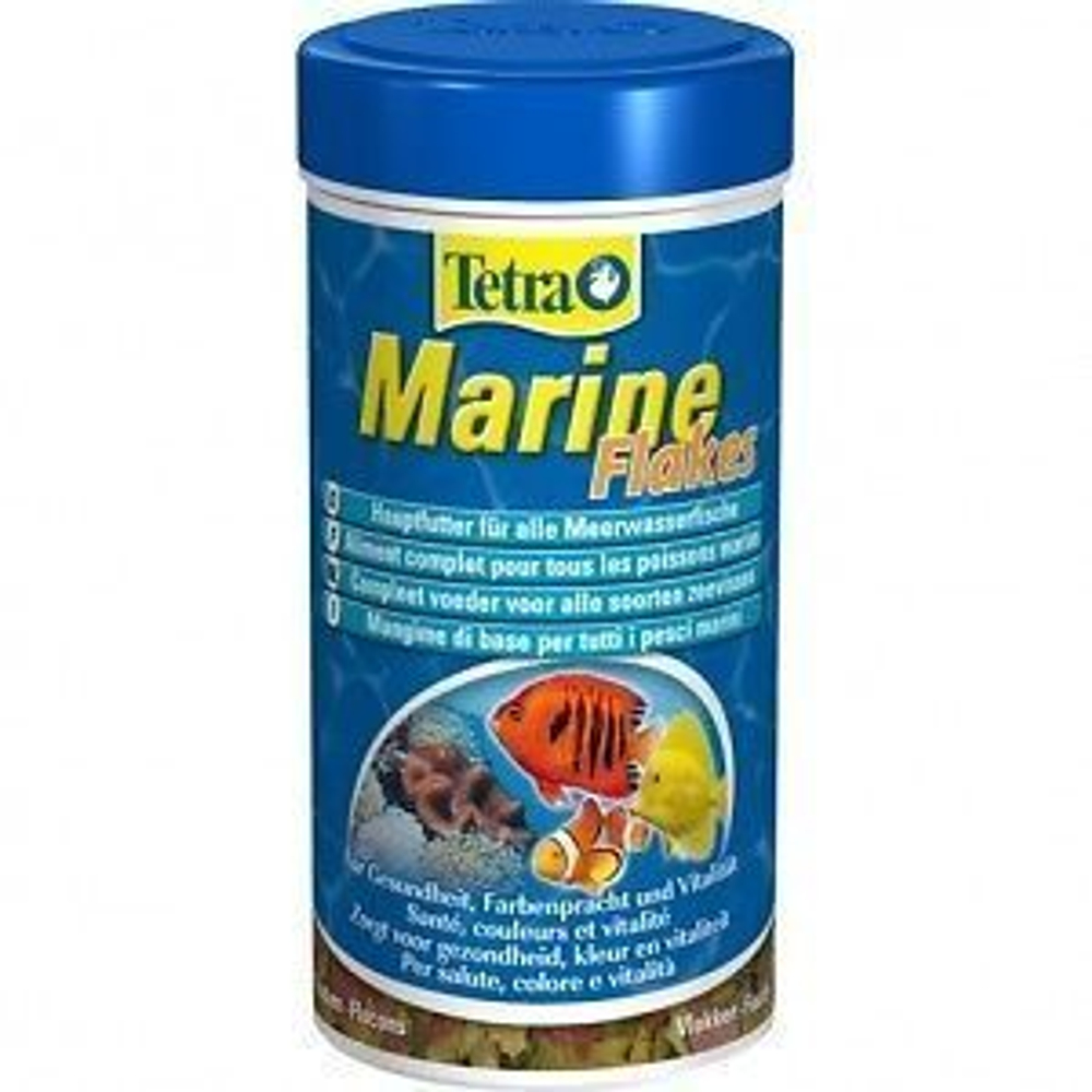 Корм для рыб Tetra Marine Flakes , хлопья 250мл.