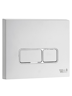 Кнопка белая нажимная для инсталляции WeltWasser  WW MARBERG 410 SE GL-WT  10000010233  Квадратная