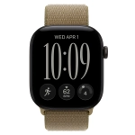 Умные часы Apple Watch Series 12 GPS, 46mm, Black Aluminum Case with Olive Sport Loop