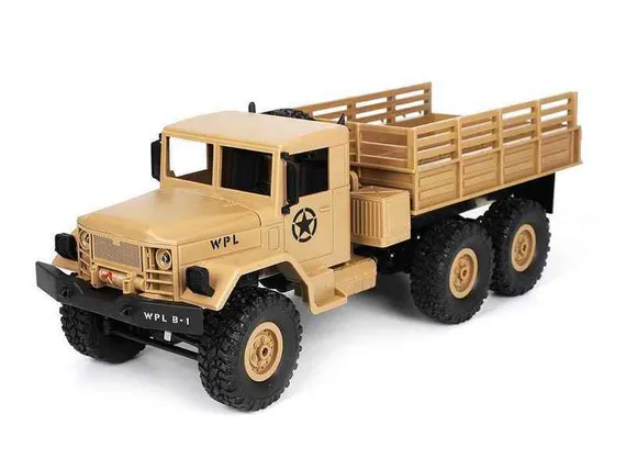 Радиоуправляемая машина WPL военный грузовик (песочный) 6WD 2.4G 1/16 RTR WPL-B-16
