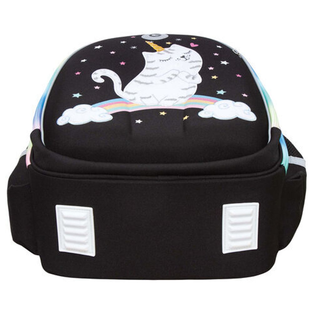 Ранец GRIZZLY анатомическая спинка, c брелоком, для девочек, RAINBOW CAT, 36х28х20 см, RAz-486-2/1