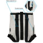 Рюкзак Berlingo Trends Eco white 36*28.5*13см, 580 гр., 1 отделение, тайвек