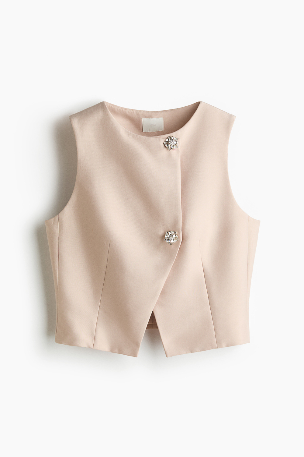 Короткий жилет с асимметричным запахом - H&M