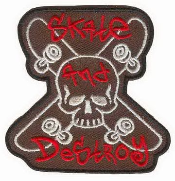 Нашивка Skate and Destroy
