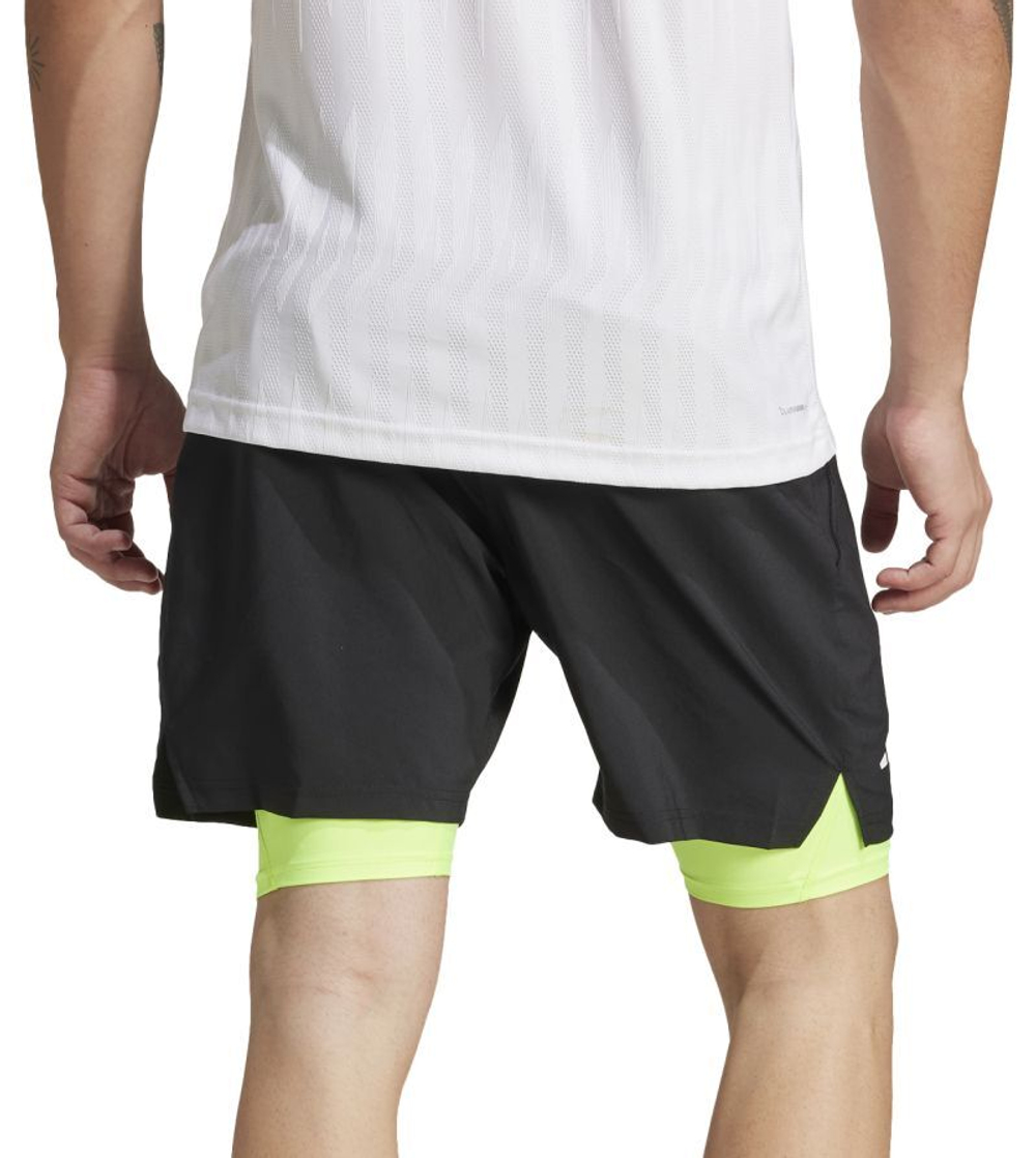 Мужские теннисные шорты Adidas Club Climacool 2in1 - черный