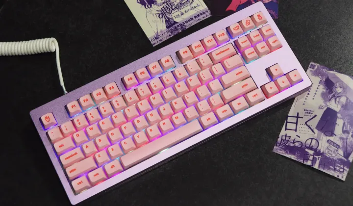 Кастомная клавиатура Akko MonsGeek M3 Purple & Pink