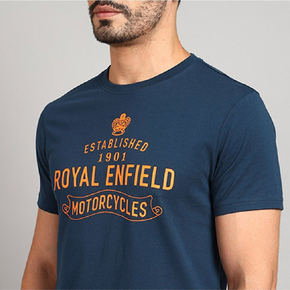 Футболка Royal Enfield RE Crown Graphic T-Shirt Navy