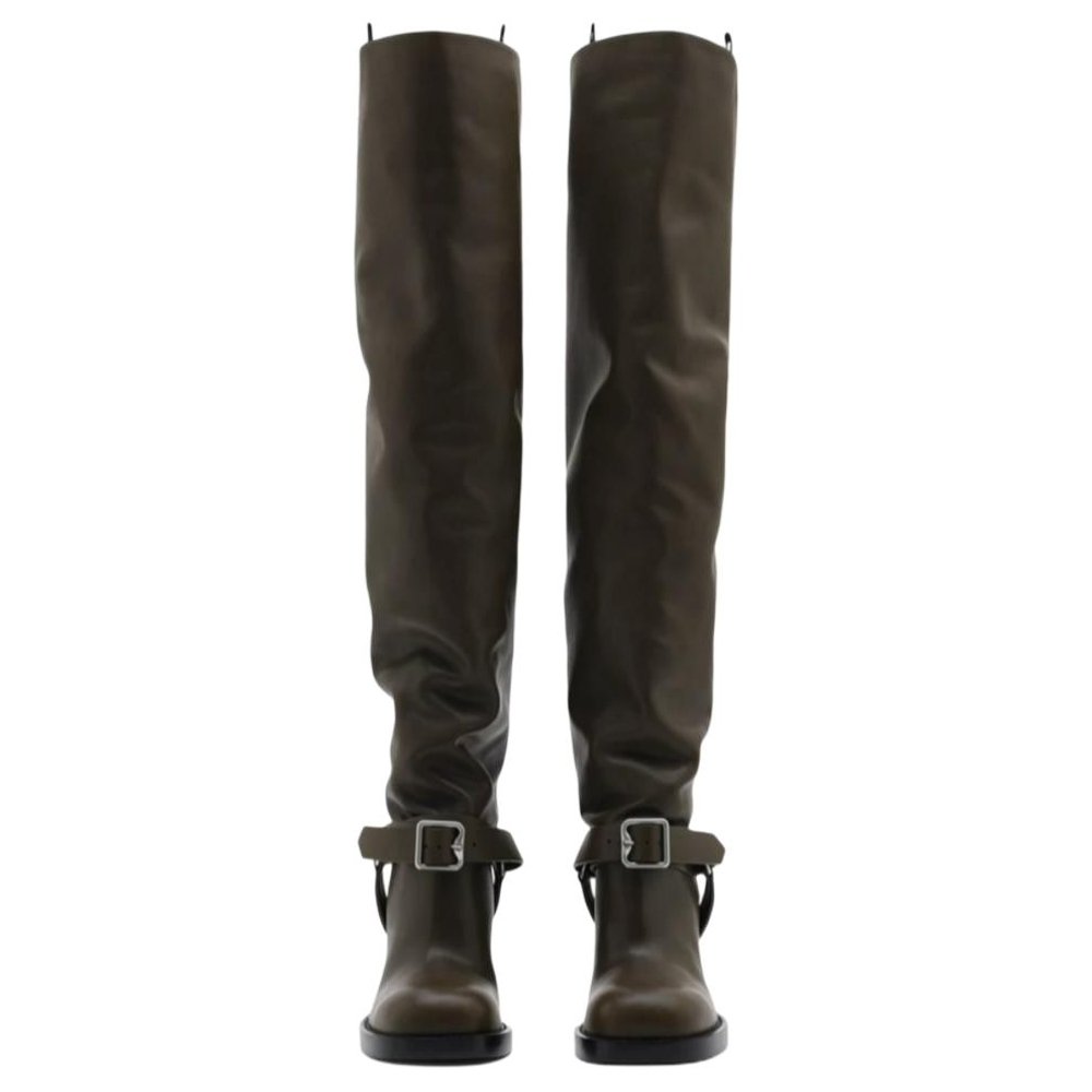 Burberry Stirrup Over the knee Boots 8.5cm Women"s Brown