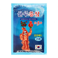 Korean Glu Red Ginseng 25 piest | Qizil jenshenli tana plastiri, 25 dona