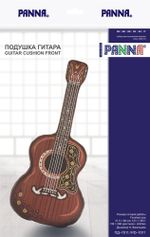 Набор для вышивания нитками Panna, Подушка Гитара, 31,5х68 см