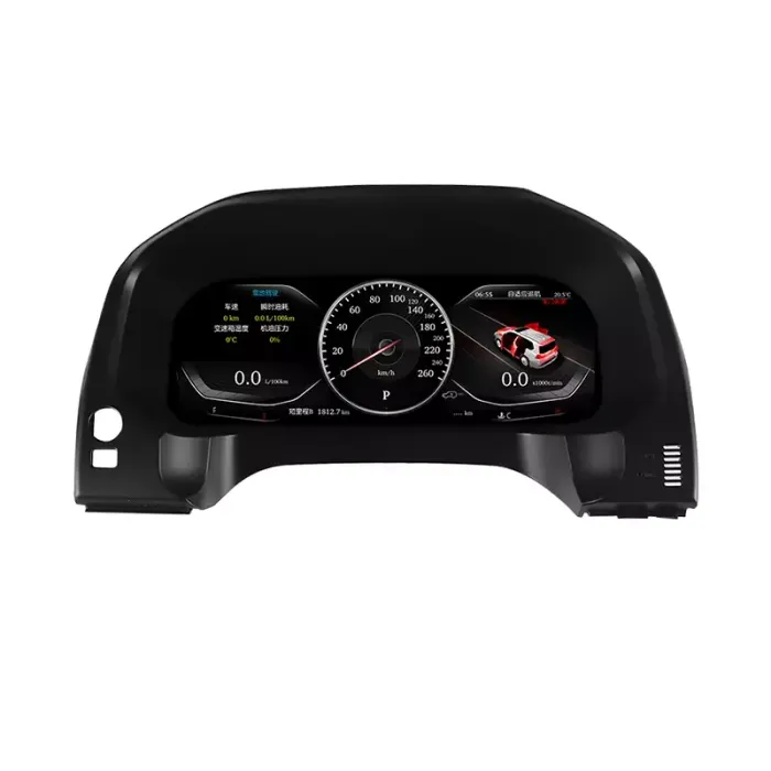 Электронная панель приборов Toyoya Land Cruiser Prado 150 2017-2022 - Kuberg NH-LCD-T04 с сенсорным LCD / ЖК 12.3" экраном QLED