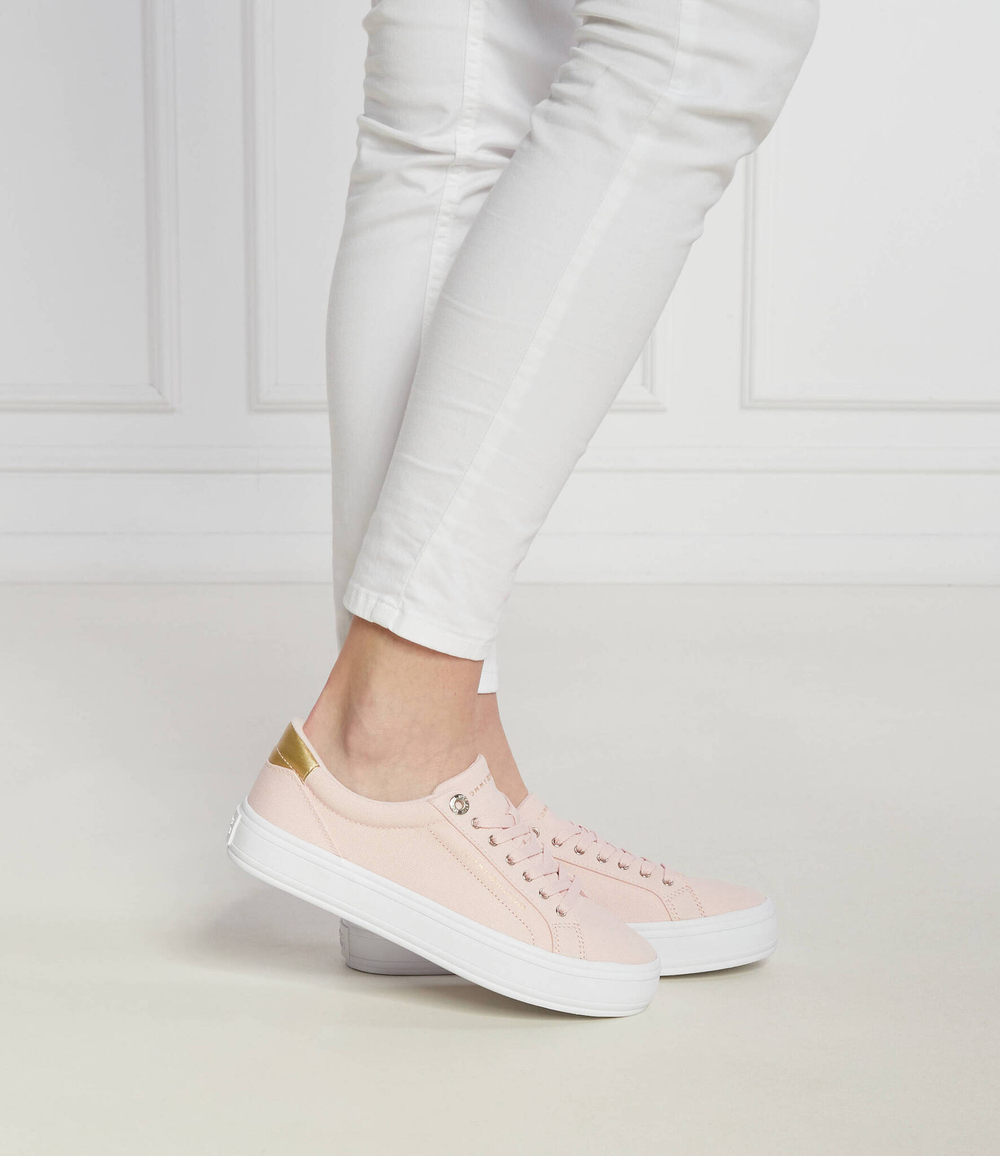 Кроссовки CANVAS Tommy Hilfiger - розовый(FW0FW07682)