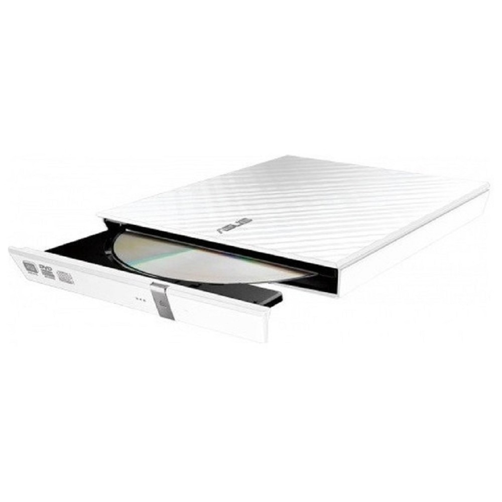 Внешний оптический привод ASUS White Slim Ret. Karim Rashid Collection SDRW-08D2S-U LITE, USB, Белый 90-DQ0436-UA221KZ