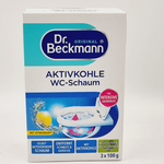 Dr. Beckmann Очищающий порошок-пена для туалета с активированным углем, цитрусовый запах, 3 пакетика по 100 г, 300 г (Германия)