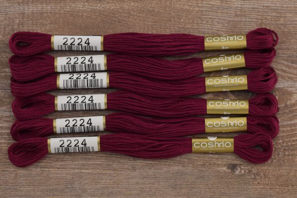 Мулине Lecien Cosmo, цв. 2224 / 6 мот. по 8 метров, в 6 сложений