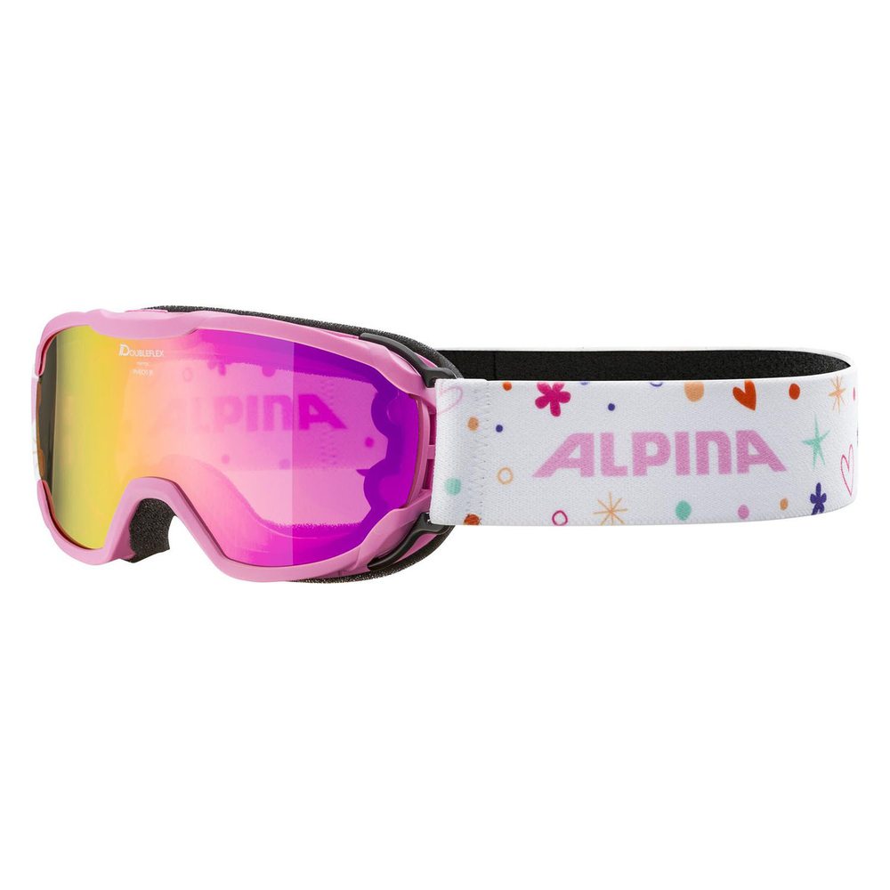 Очки горнолыжные ALPINA Pheos Jr. Q-Lite Rose Matt/Q-Lite Pink S2 (б/р)