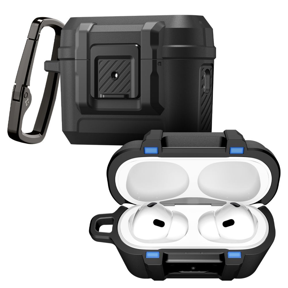 Чехол Spigen LOCK FIT для APPLE AIRPODS PRO 3 MATTE BLACK