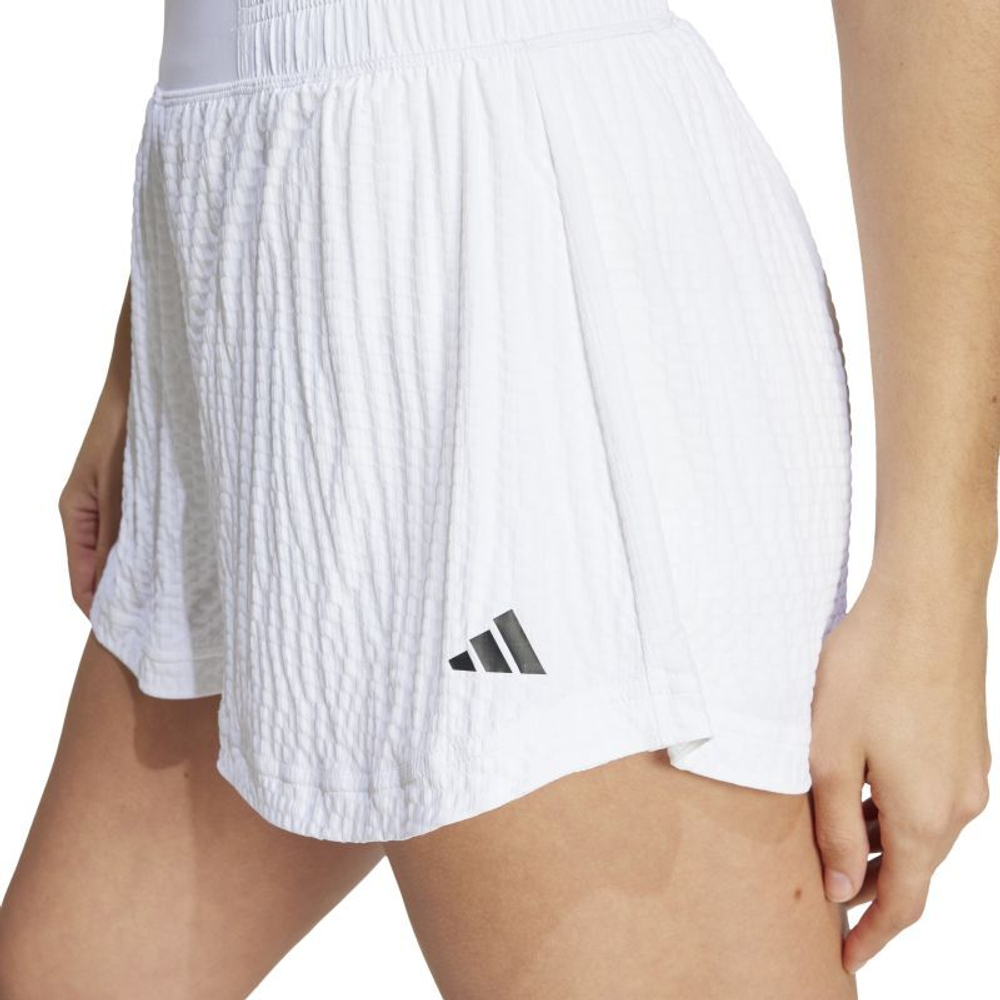 Женские Шорты теннисные Adidas Wow Tennis Pro Seersucker - белый