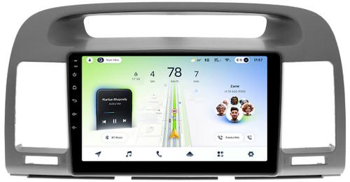 Магнитола для Toyota Camry 30 2001-2006 (рамка графитовая) - Teyes CC4L-DTS монитор 9" IPS, Android 14, Быстрая, Snapdragon 662, CarPlay, 4G SIM-слот