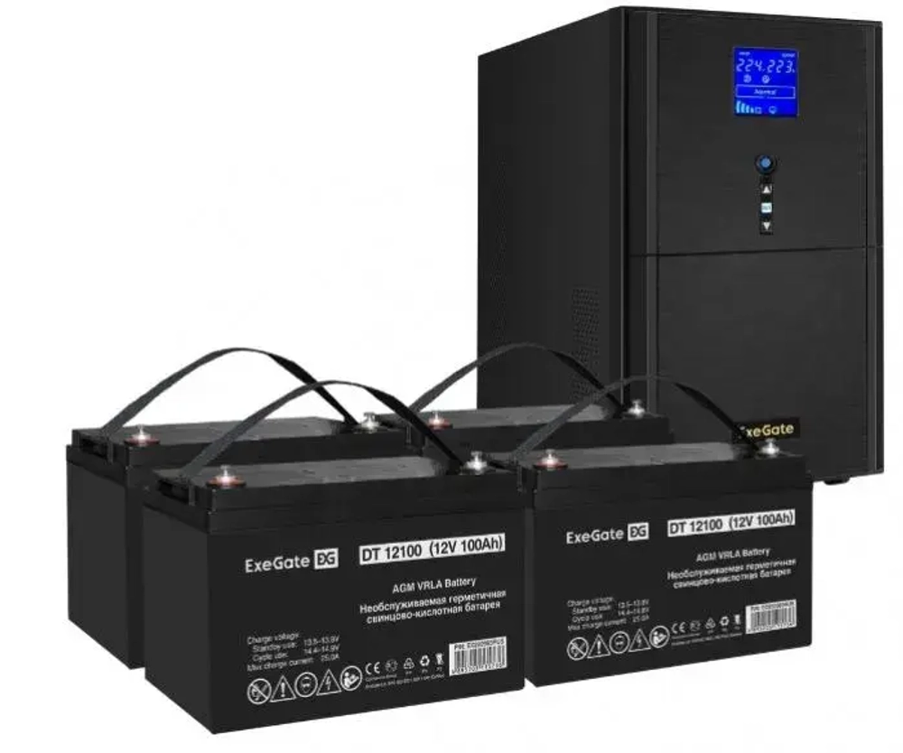 Комплект Exegate SZ-3000.LCD.AVR.3SH.1C13.RJ.USB
