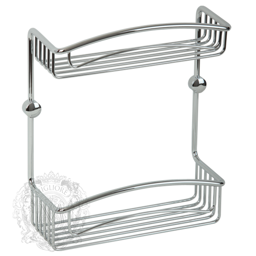 Решетка двойная с галереей 25см. Migliore Complementi H30xL25xP10 cm ML.COM-50.602