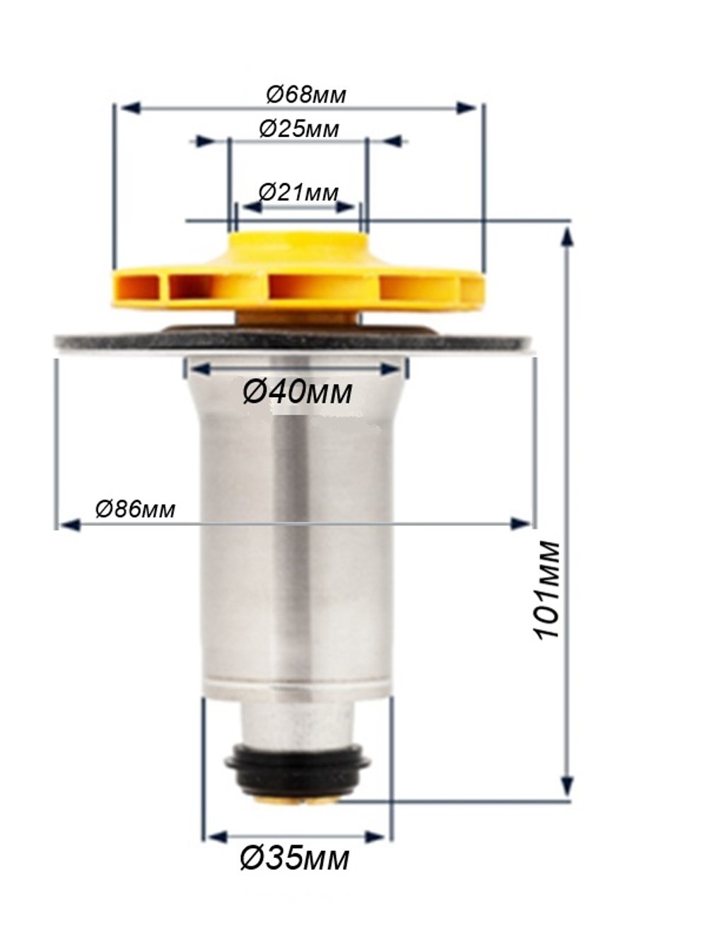 Ротор насоса (WILO INTVACL 15/5-2) для PROTHERM Гепард v.19/Пантера v.19/H-RU (арт. 0020097216-5, 0020197548-5)