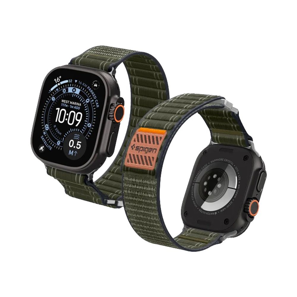 Ремешок Spigen WBF0 Band для Apple Watch 44/45/46/49 мм Green