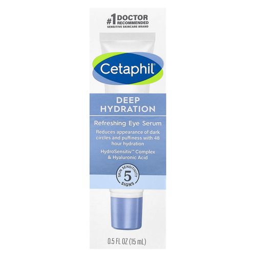 Cetaphil, Deep Hydration, освежающая сыворотка для кожи вокруг глаз, 15 мл (0,5 жидк. унц.)