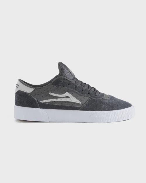 Кеды Cambridge - Charcoal Suede / White Logo / Perf Leather