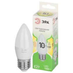 Лампа светодиодная ЭРА GREEN LINE LED B35-10W-830-E27 GL 10Вт свеча теплый свет E27 | Лампы cветодиодные Свеча (B/C)