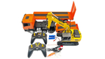 Радиоуправляемый экскаватор и грузовик HUI NA TOYS масштаб 1:24 2.4G , HN1319