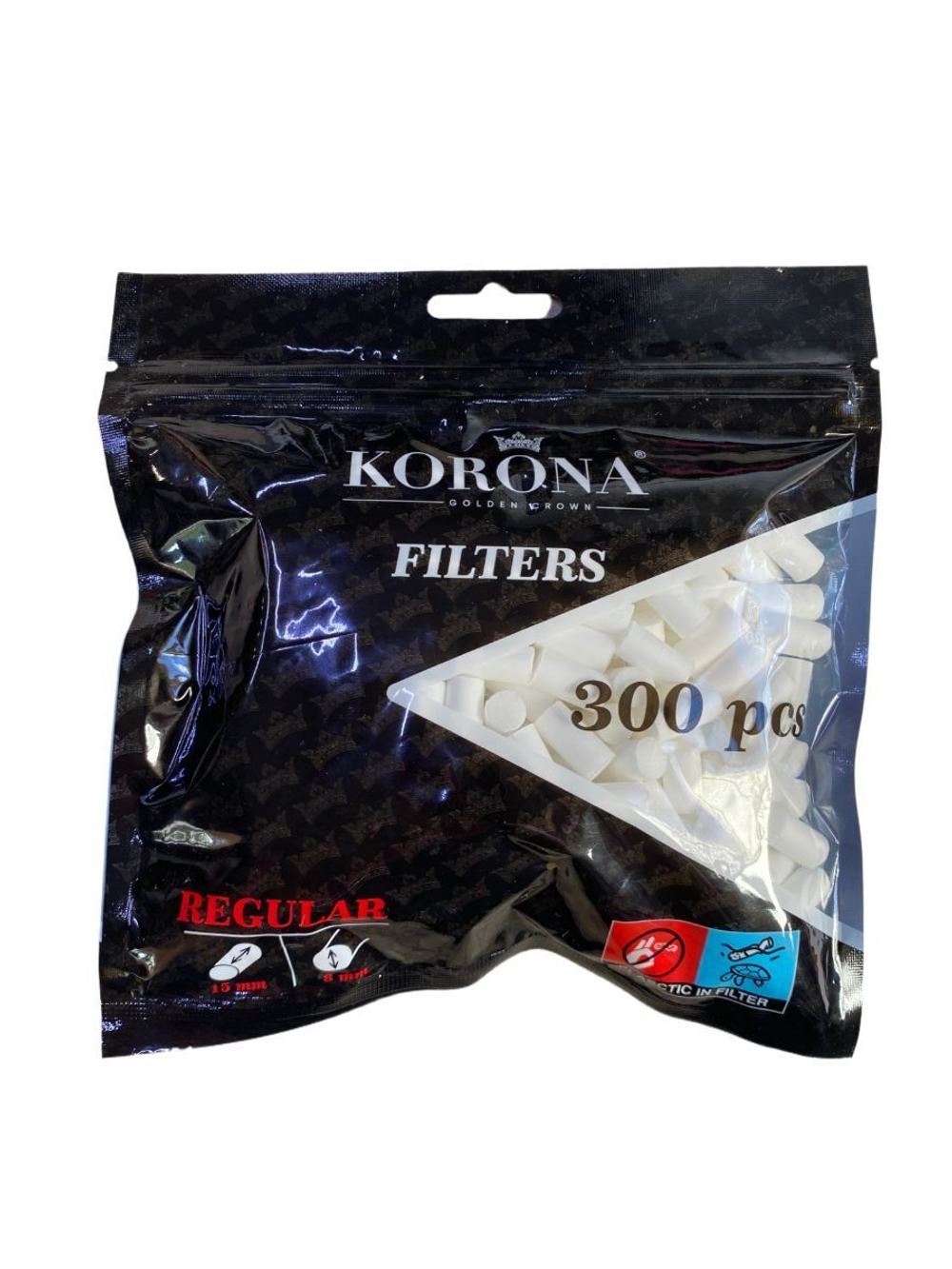 Фильтры для сигарет "Korona" Regular 8/15мм 300шт